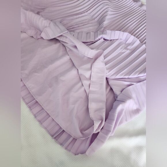 Ann Taylor Purple Midi Pleated Skirt - Picture 11 of 12